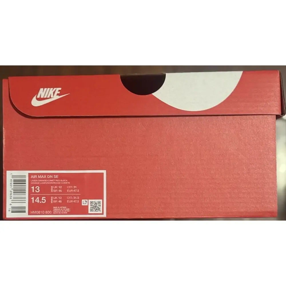 NEW Nike Air Max DN SE 'Black Laser Orange' HM0810-800 Men's Size Multi